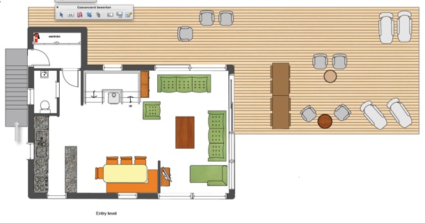 Plan chalet Perles des Alpes étage d'entree